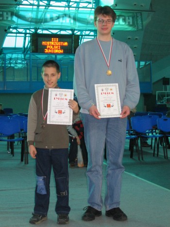 Medale Szczecinian na III Mistrzostwach Polski Juniorów P-15! 12-13.11.2004 r.